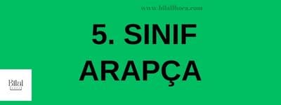 5. SINIF ARAPCA 1