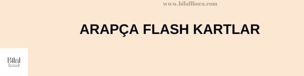 ARAPCA FLASH KARTLAR 1