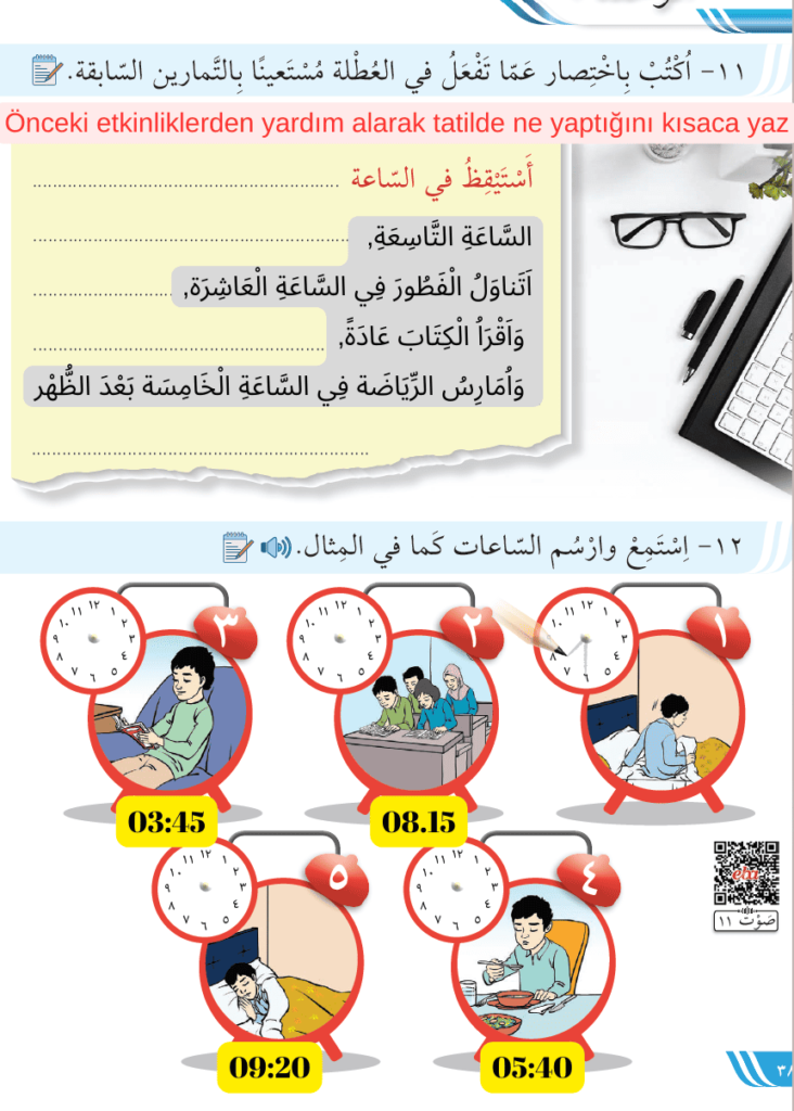 8. sinif Arapca sayfa 38