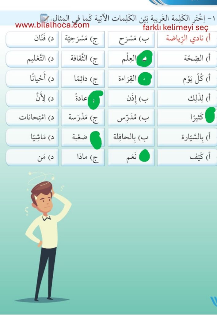 8. sinif arapca sayfa 28