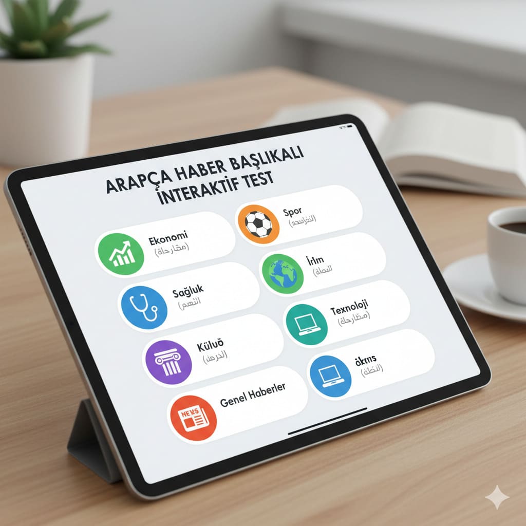ARAPCA HABER BASLIKLARI INTERAKTIF TEST